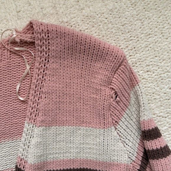 A Beautiful Soul Atlar’d State Striped Chenille Open Long Cardigan Knit 2XL/3XL - Picture 4 of 6